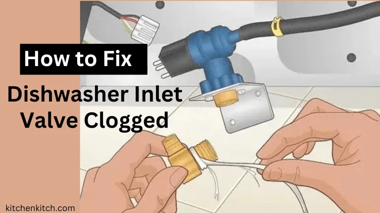 How to Fix Dishwasher Inlet Valve Clogged?
